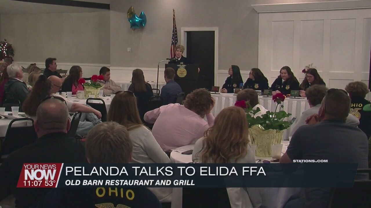 Pelanda talks about the future of farming during ELIDA FFA Banquet